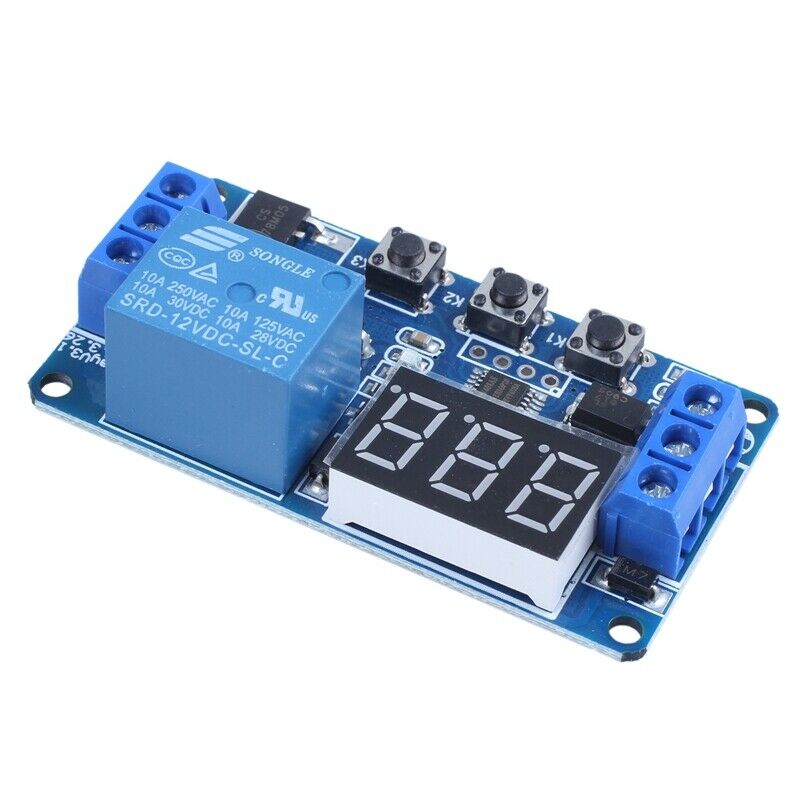 Automation DC 12V LED Display Digital Delay Timer Control Switch Relay Module O3