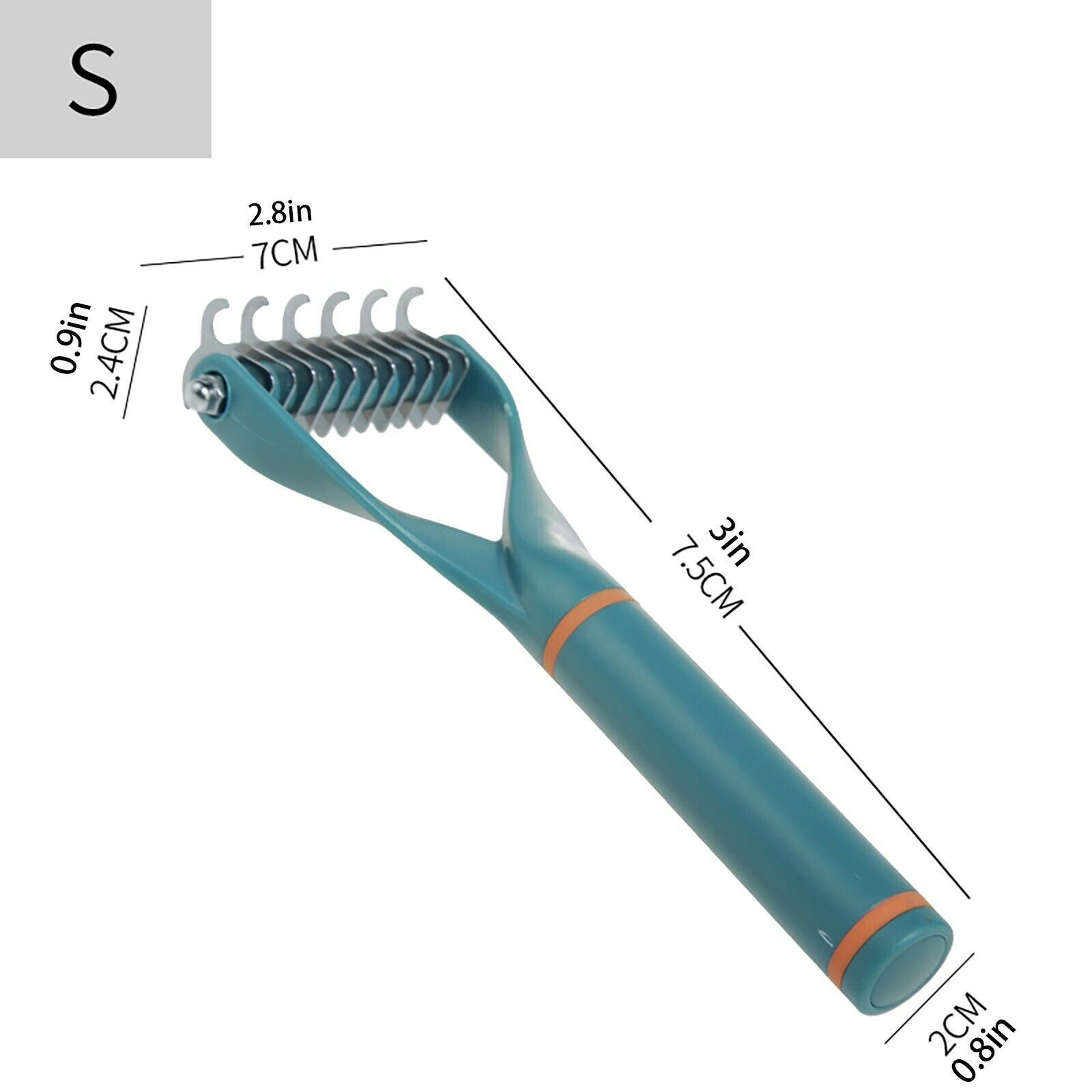 2Pcs Double Side Undercoat Rake Comb Dog Cat Easily Remove Floating Hair Durable