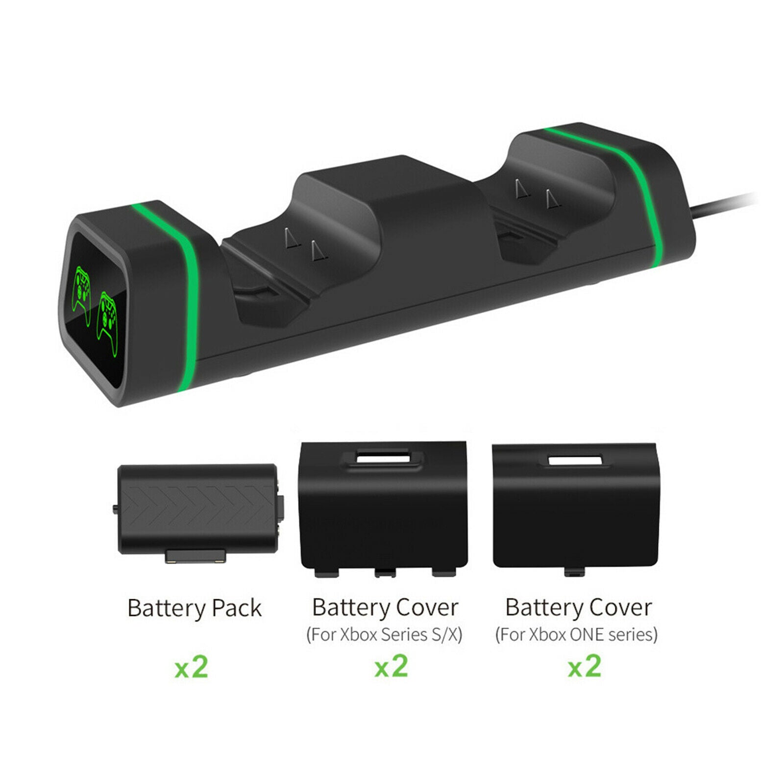 2 Dual Controller Charger for   S Station Base Kit 2 Battery Pack