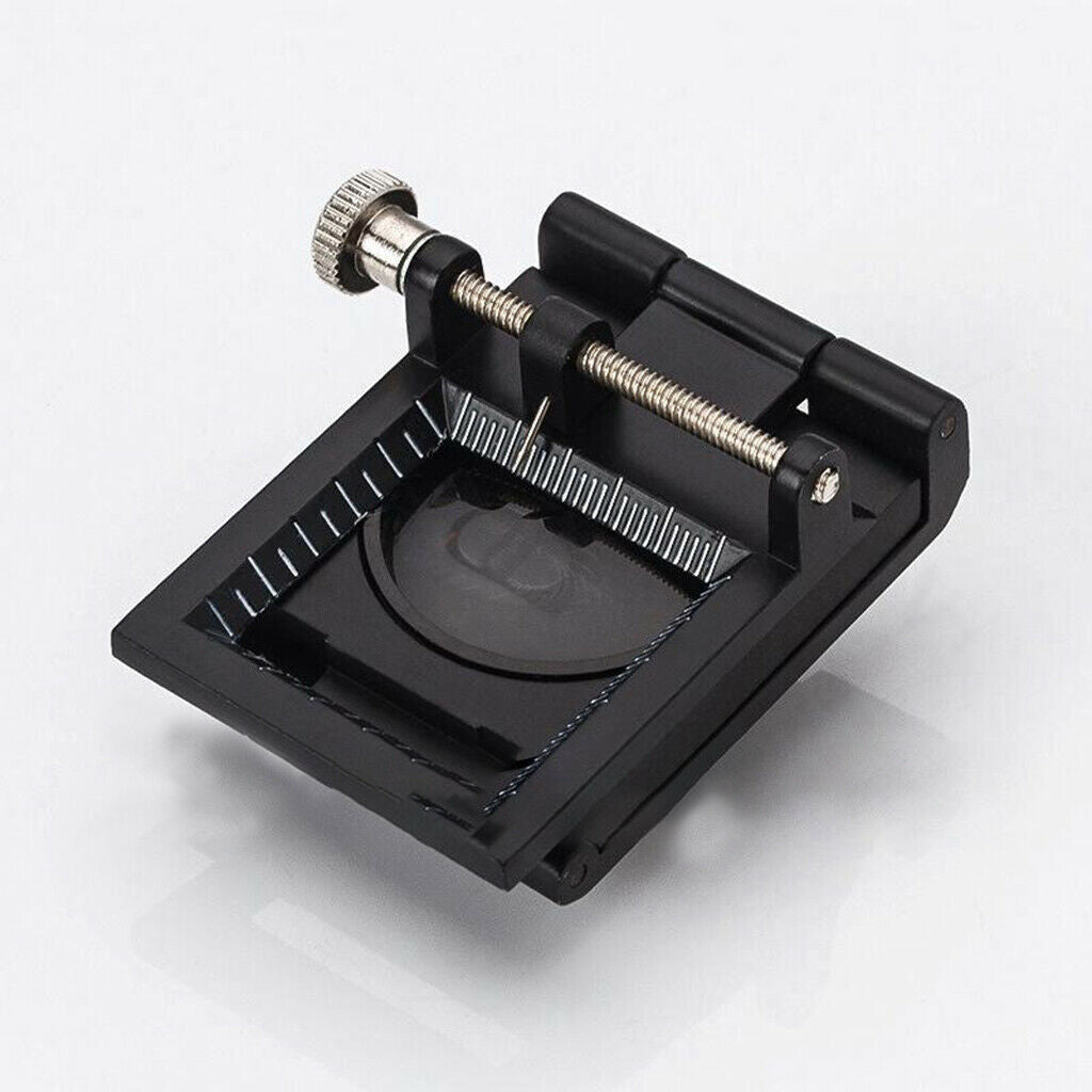 Foldable with LED Light Optical Glass Magnifier for Inspection (Black)