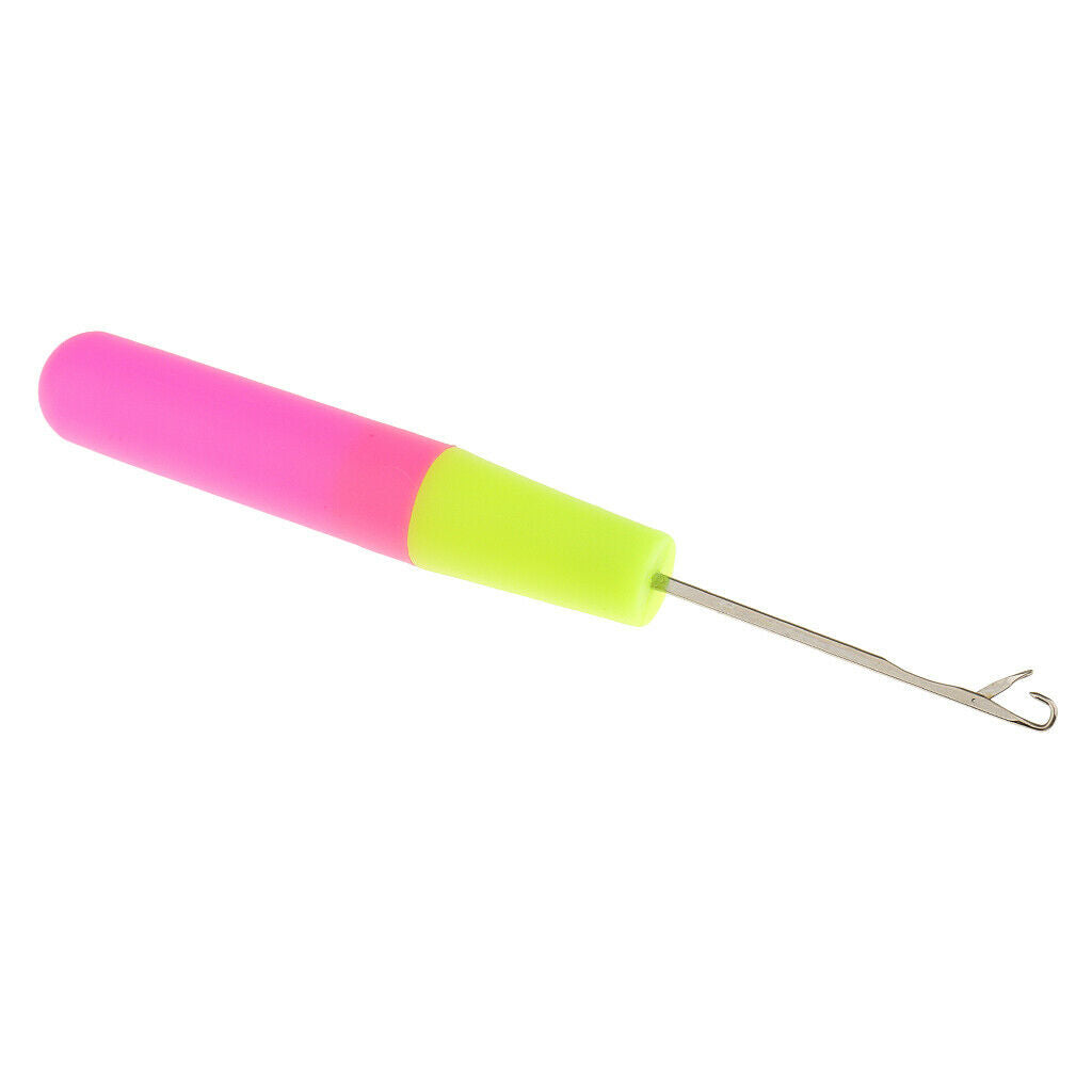 Lots 4 6" Plastic Handle Latch Hooks Needles for Feather Knitting Crafts