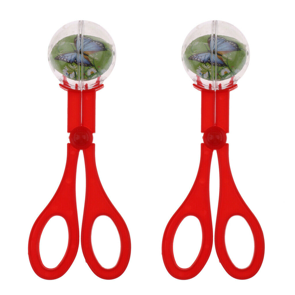2Pcs 18.5cm Reptiles Feeding and Litter Poop Cleaning Tool for Terrarium