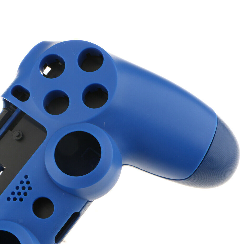 2pcs Cover Skin Protector Handle Housing Shell Case for PS4 Pro White+Blue