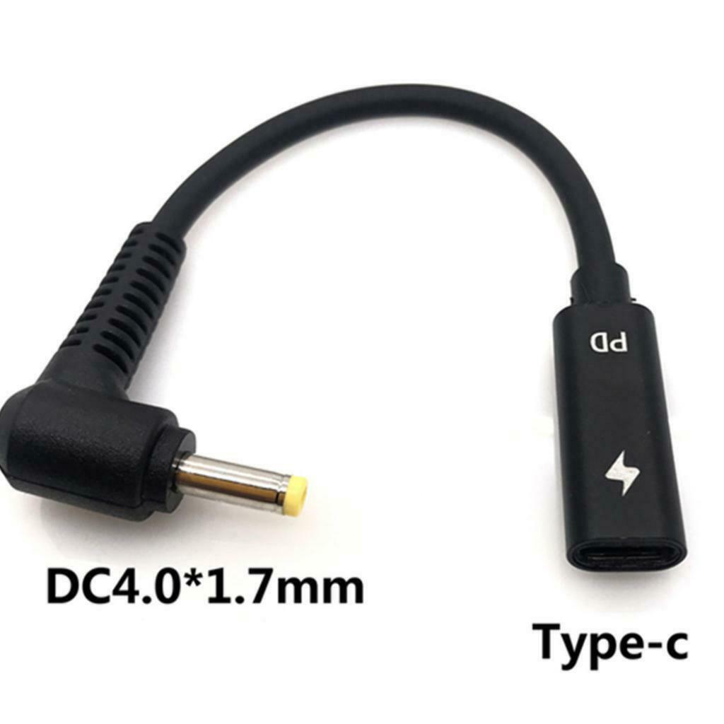 Type-C Female To Male Plug Elbow With PD Chip Short Line Interface Adapter
