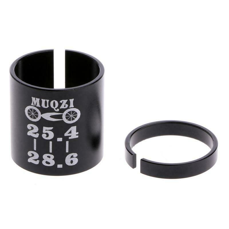 Bike Bicycle Ahead Stem Shim Reducer Conversion Variable Ring Set 25.4 to 28.6mm