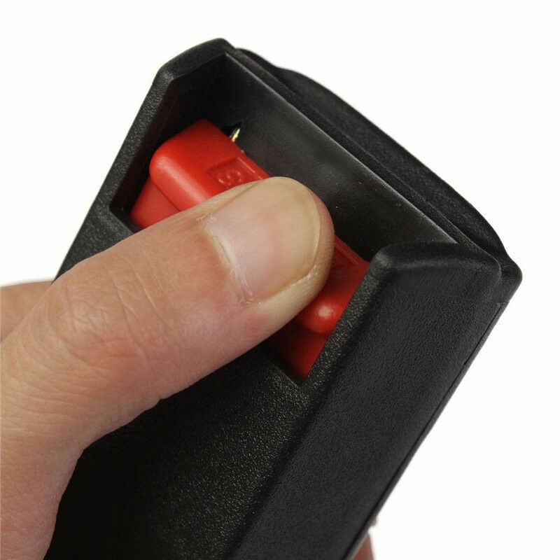 Universal 3 Point Retractable Car Seat Belt Bolt Extension Safety Strap Buckle