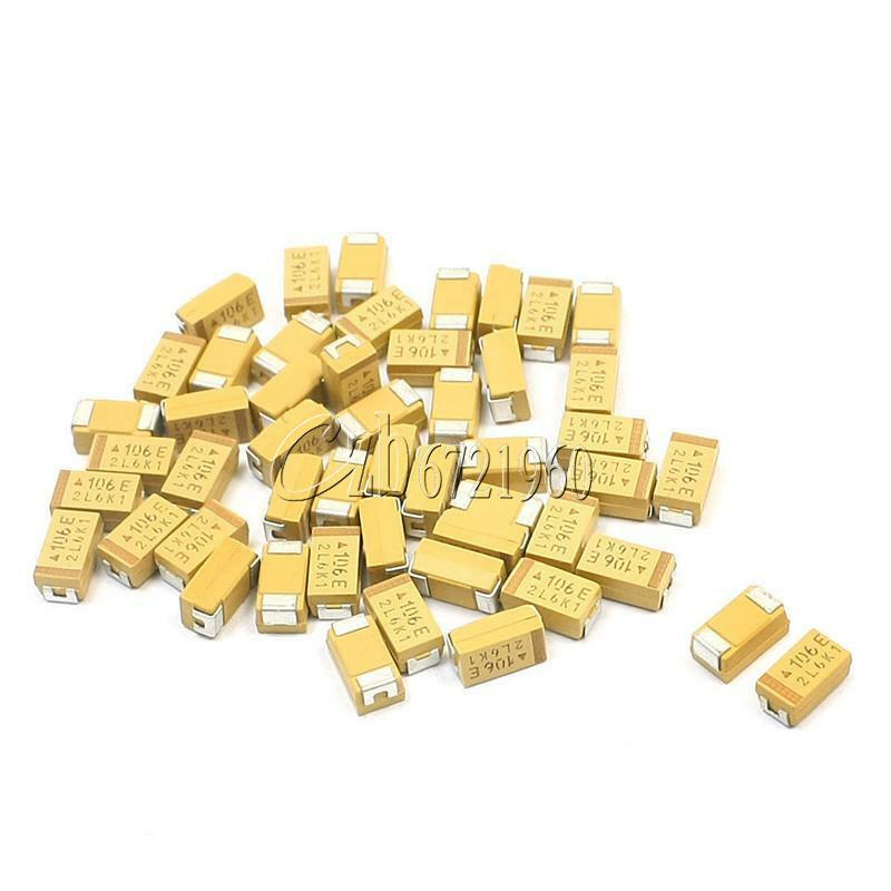 20PCS 6032 Case C 10UF 35V SMD SMT Tantalum Chip Capacitors