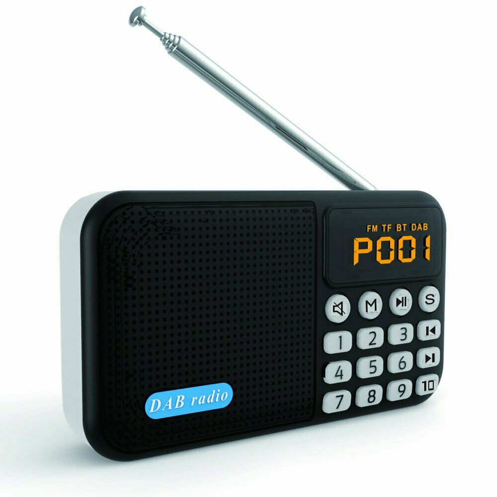 Portable Rechargable DAB/DAB+/FM Bluetooth Digital Radio Receiver P8 USB Cable