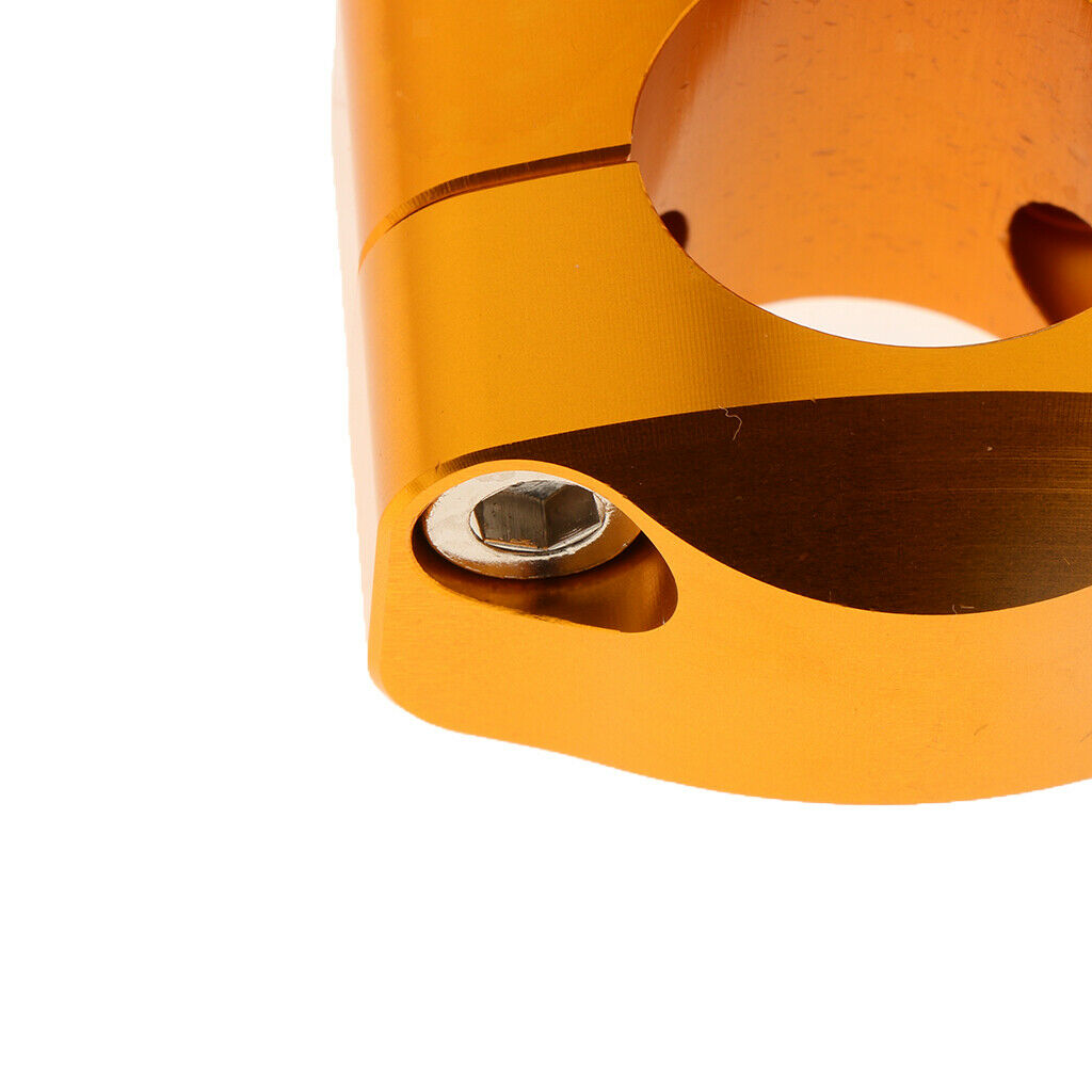 Handle Bar Clamp Adapter Risers Taper Fit for Motorcycle Yellow