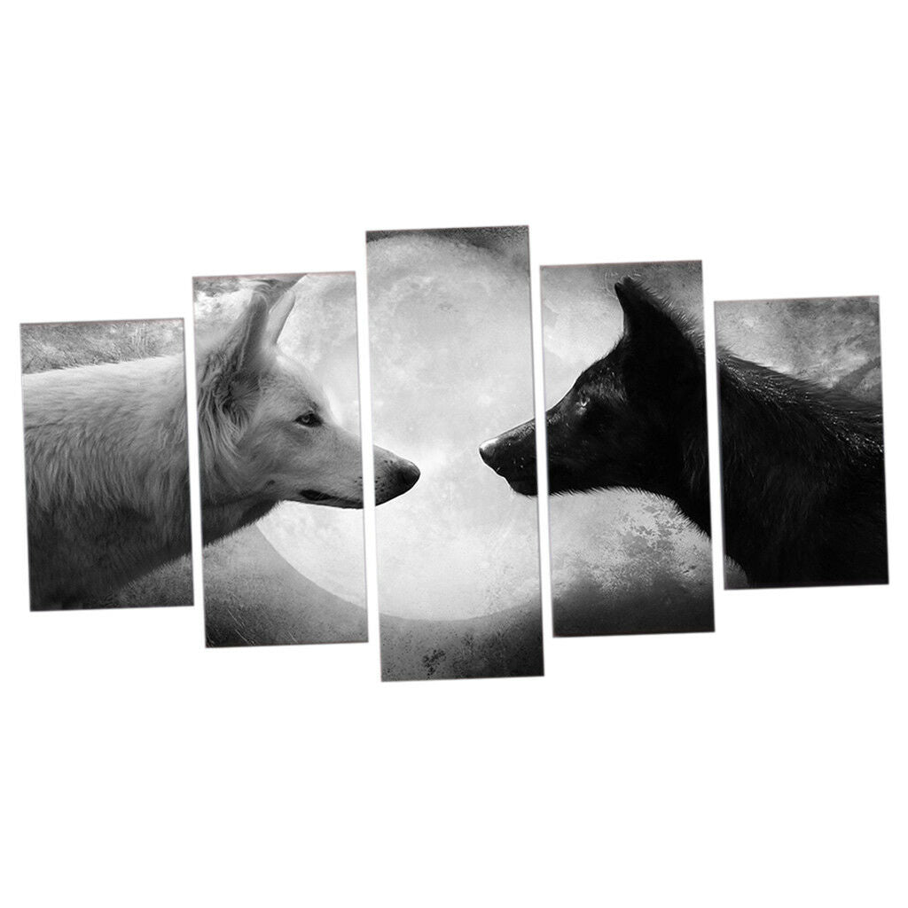 Modern Wall Hanging Canvas Picture Art Print Painting Home Decor Wolf-L