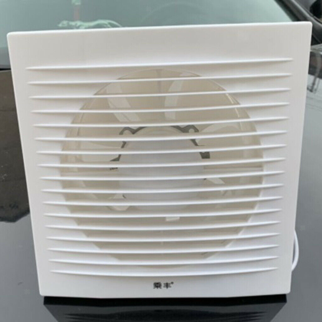 Kitchen Toilet Exhaust Fan Window Air Ventilation Blower Booster White 4inch