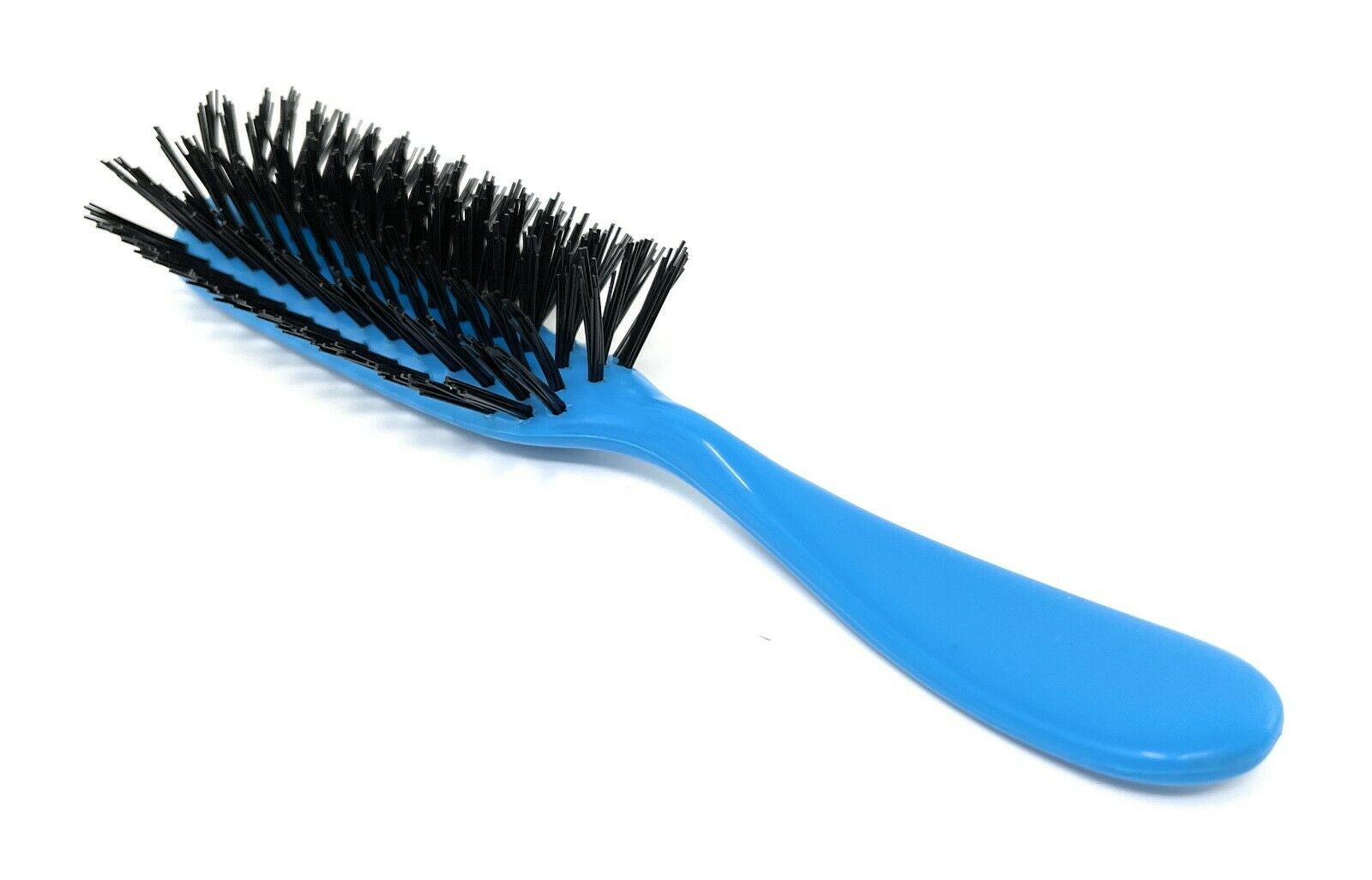 Allegro Combs Hair Brush 100 Nylon Bristles Hair Brush 7 Row Teasing Brush Blue