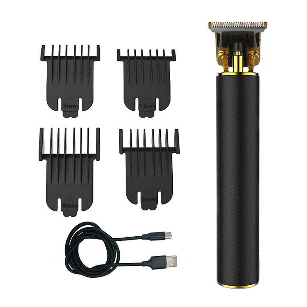 Carving Hair Beard Retro T Type Oil Head Trimmer Clipper Small Fader Black