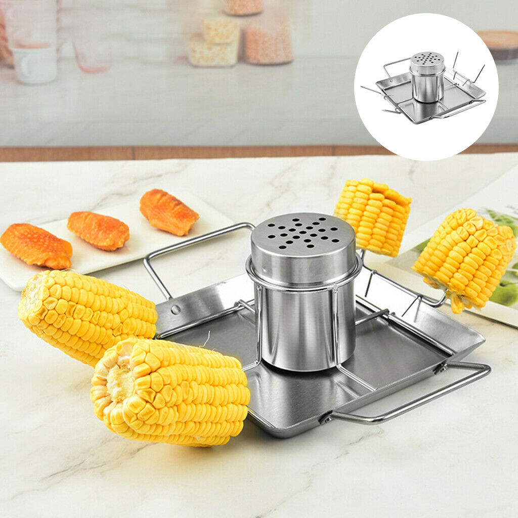 Vertical Beer Can Chicken Roaster Rack Steel Rack for Oven Barbecue Grill