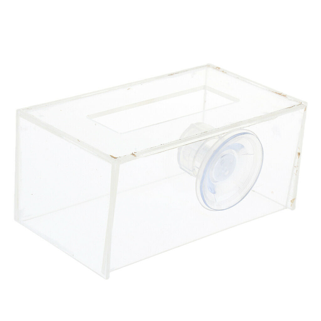 Aquarium   Tank Transparent Circle    Feeding Floating Food Tray