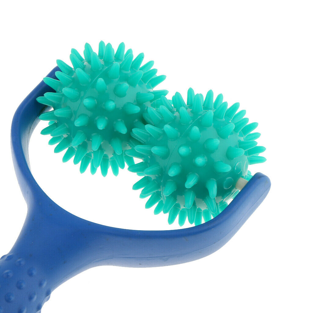 Pack of 2 Y Shaped Handheld Spiky Massaging Rolling Ball Foot Massager