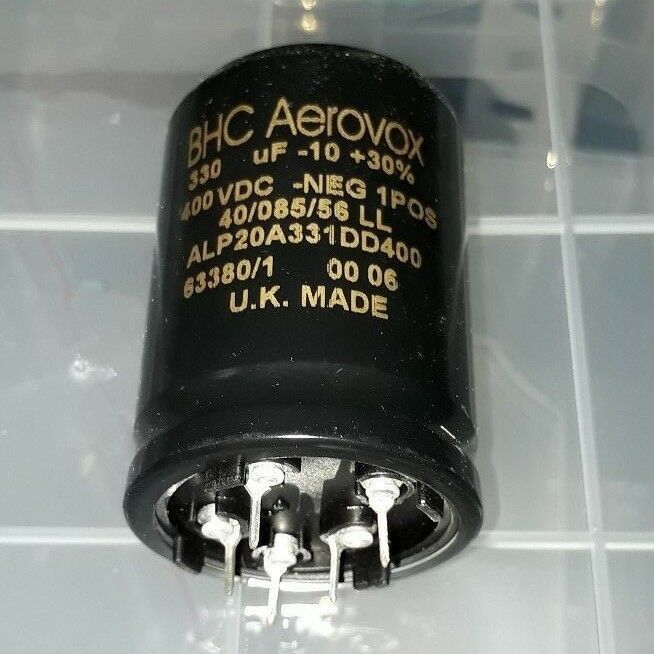 1PC NOS BHC AEROVOX ALP20A 330UF 400V ULTRA LONG LIFE LOW ESR CAP FOR AUDIO!