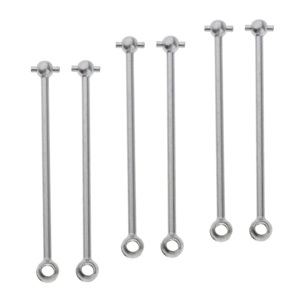 6 Pieces 1:14 Metal Drive Shaft for WLTOYS 144001 Crawler Trucks DIY Parts