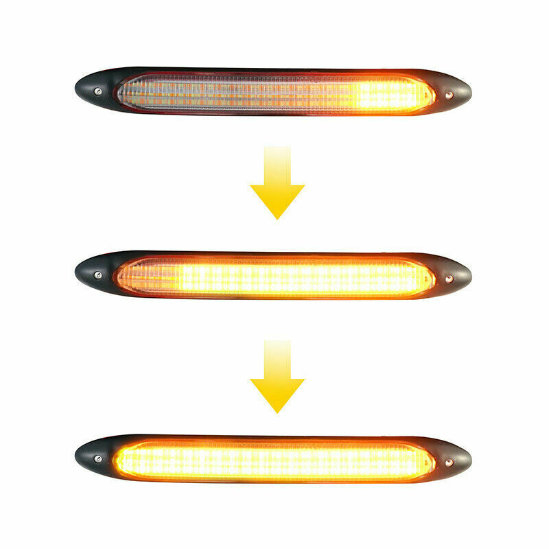 2x 6" DRL LED Headlight Strip Light Daytime Running Sequential Turn Signal Lamp