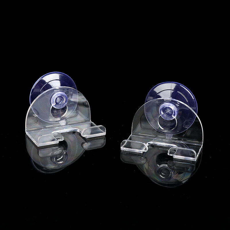 2pcs Shaver Holder Suction Cup Transparent Hook Razor Rack Waterproof Remova LS