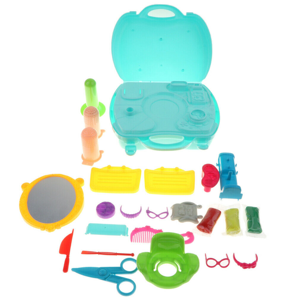 Simulation Barbershop Kit with 27Pcs Other Accessories, Kids Children's Pretend