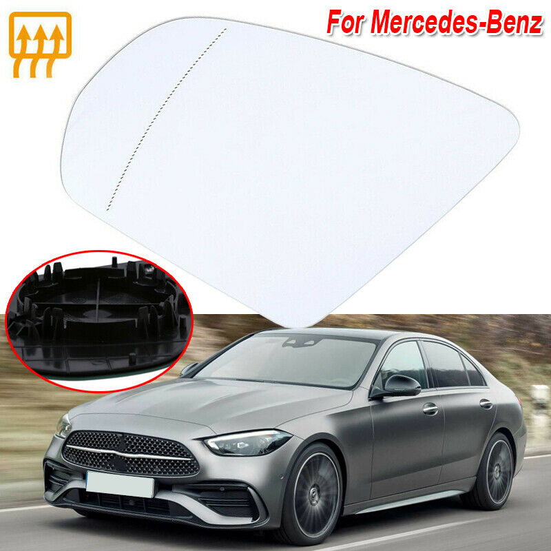 Left Driver Side Wing Mirror Glass Heated For MERCEDES BENZ E S CLASS W222 W205
