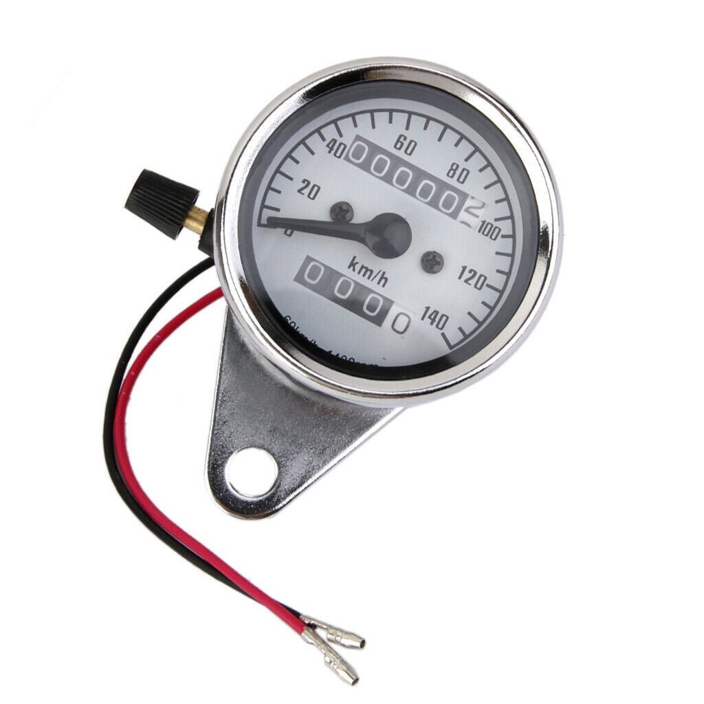 Chrome Universal Motorcycle Dual Odometer