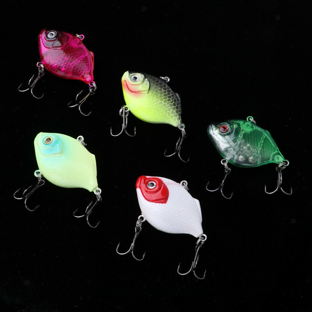 Artificial Fish Slow Sinking Diving/Floating Lures With Two Rotation Hooks