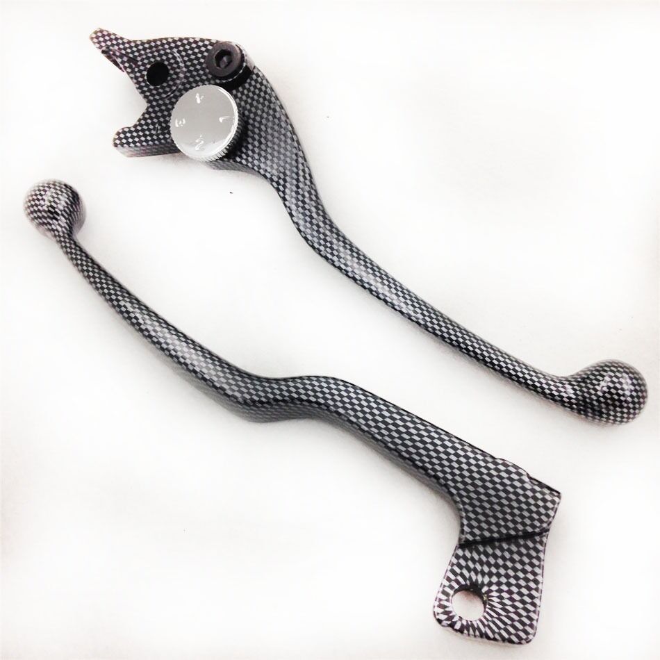 1 Pair Carbon Brake Clutch Hand Levers For Suzuki Gsxr 600 750 Katana 750F Sv650
