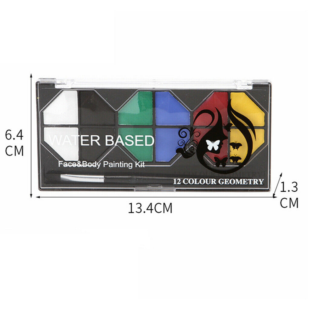 6 Colors Face & Body Painting Pressed Powder Palettes Set Face Art Make Up