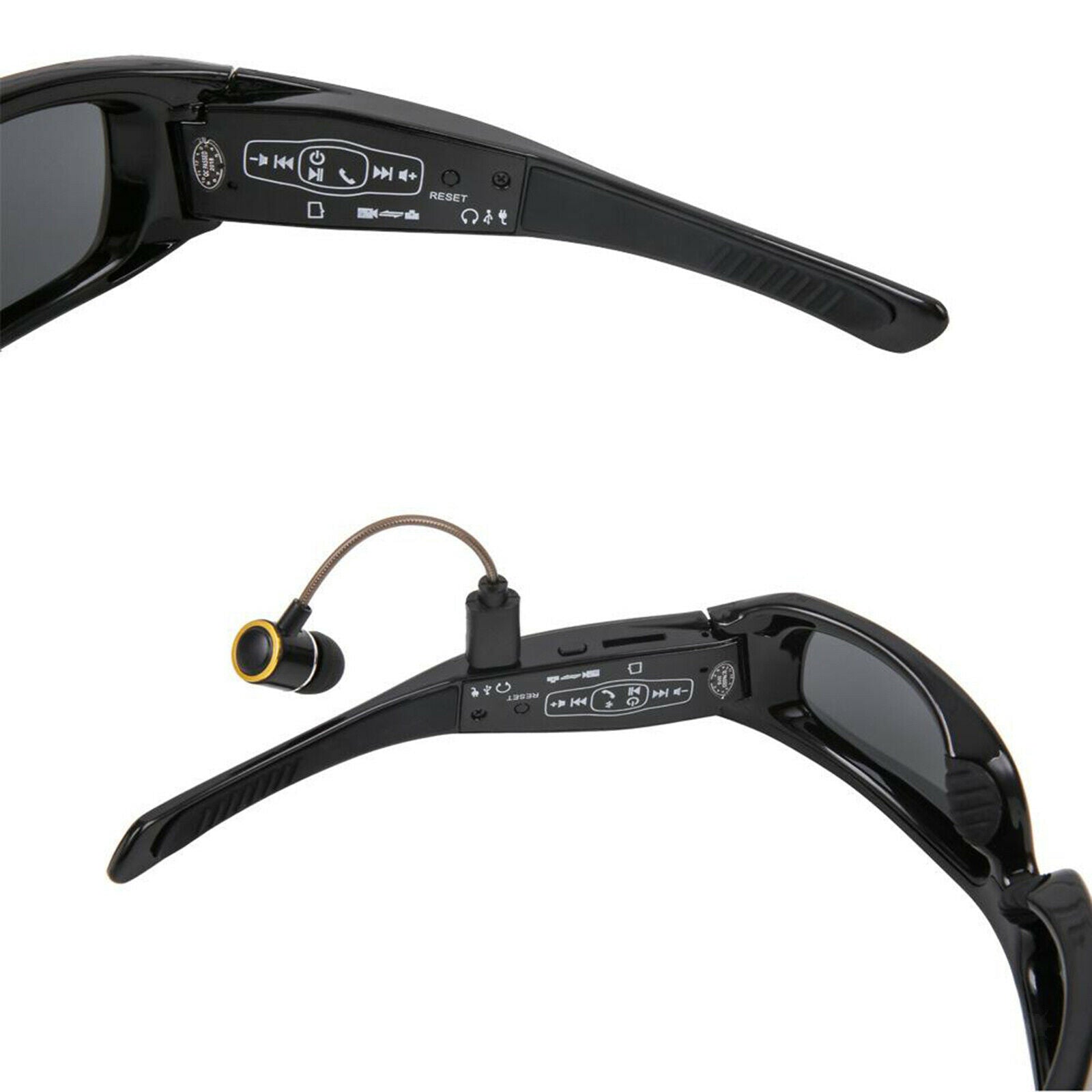 Wearable Smart Bluetooth Sunglasses Headset Camera Cycling Glasses New