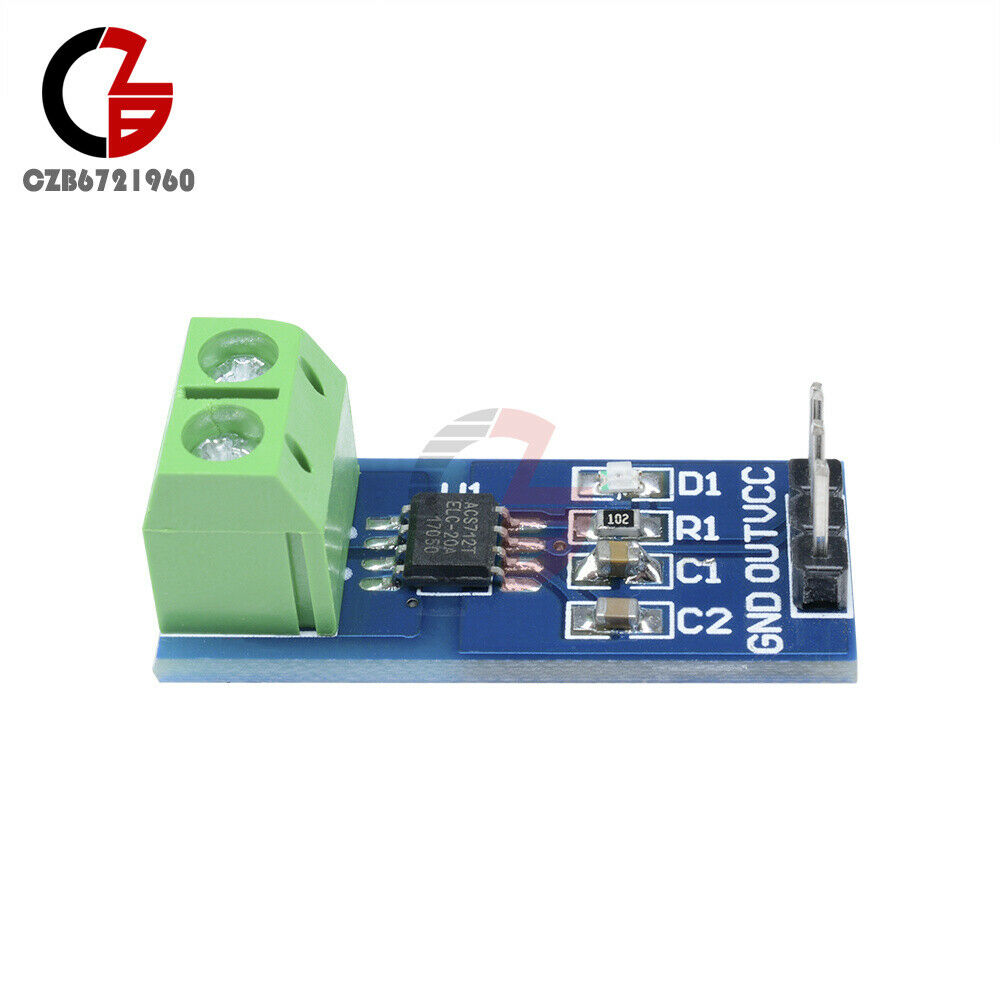 10PCS ACS712 20A Module Measuring Range 5V Current Sensor Hall Board for Arduino
