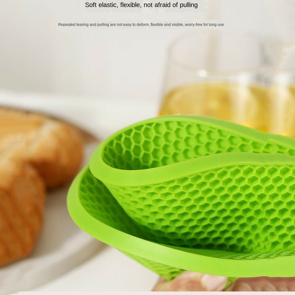 4Pieces Silicone Rubber WaterProof Multicolor Heat Resistant Trivet Mat