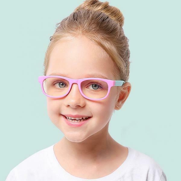 Set of 2 Kids Anti Blue UV Light Blocking Computer Game Glasses 2 Colors