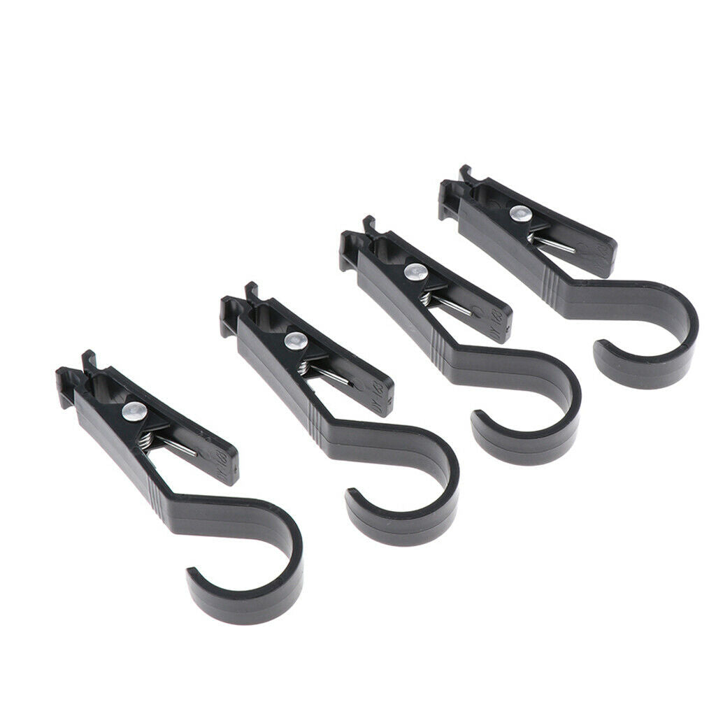 4 Pieces Outdoor Camping Awning Tent Clips Clasp Towels & Cups Hanging Hooks