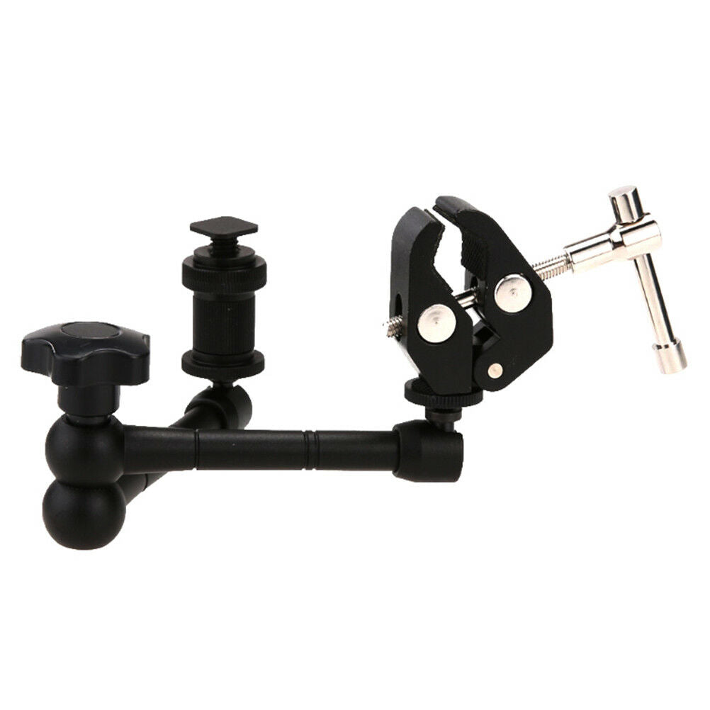 11" Inch articulating magic arm + super clamp crab plier clip for camera B Lt