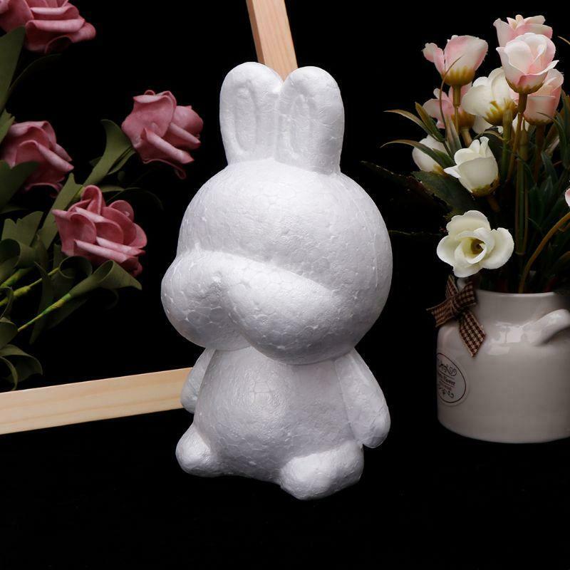 Modeling Rabbit White Polystyrene Foam Balls Styrofoam Crafts For DIY Christmas