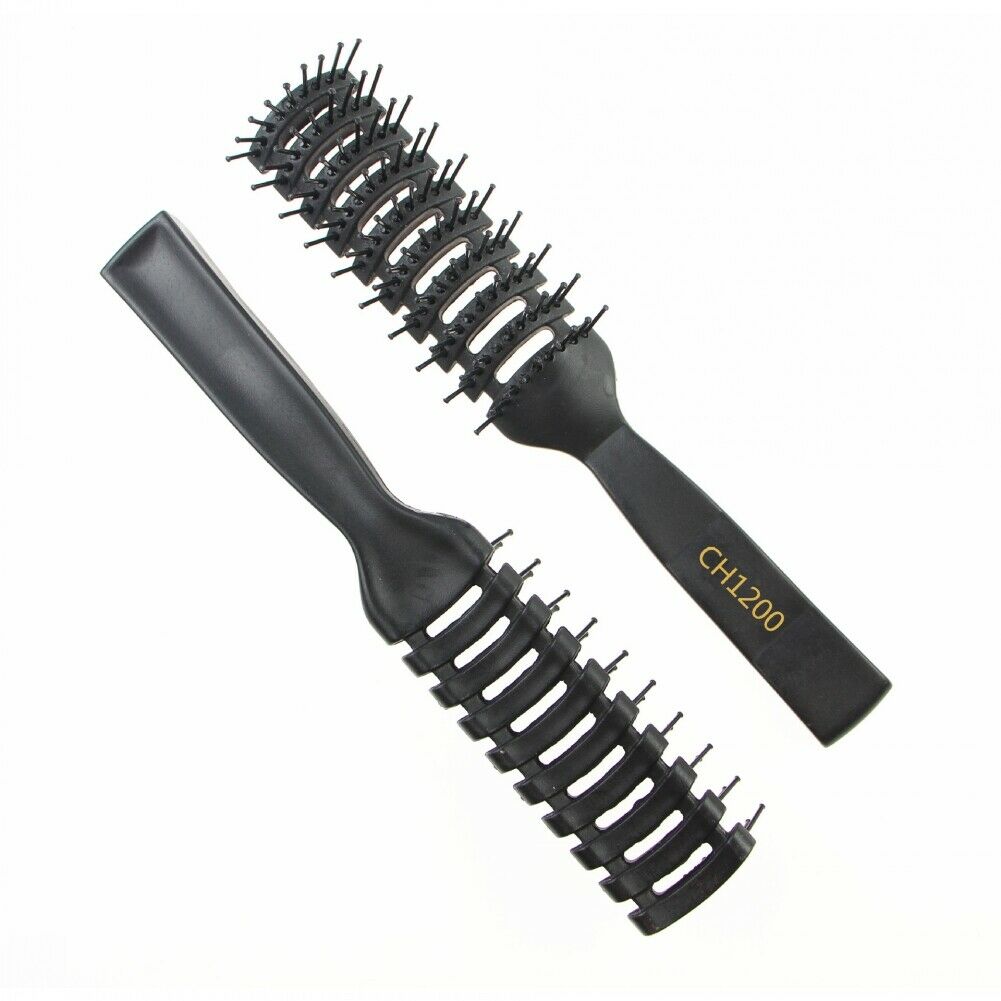1Pcs Men Spare Ribs Comb Hair Brush Big Bend Comb Wet Plastic Styling Hair Combs