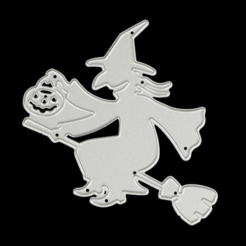 halloween magic broom metal cutting dies stencil scrapbook albumembossing.l8