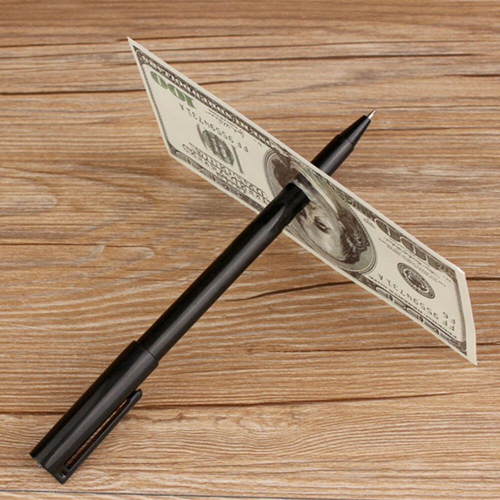 Close Up Magic Pen Penetration Through Paper Dollar Bill Money Tricks Tool Punk