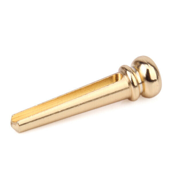 2x 6pcs Brass Bridge Pins for Acoustic Guitar - Golden