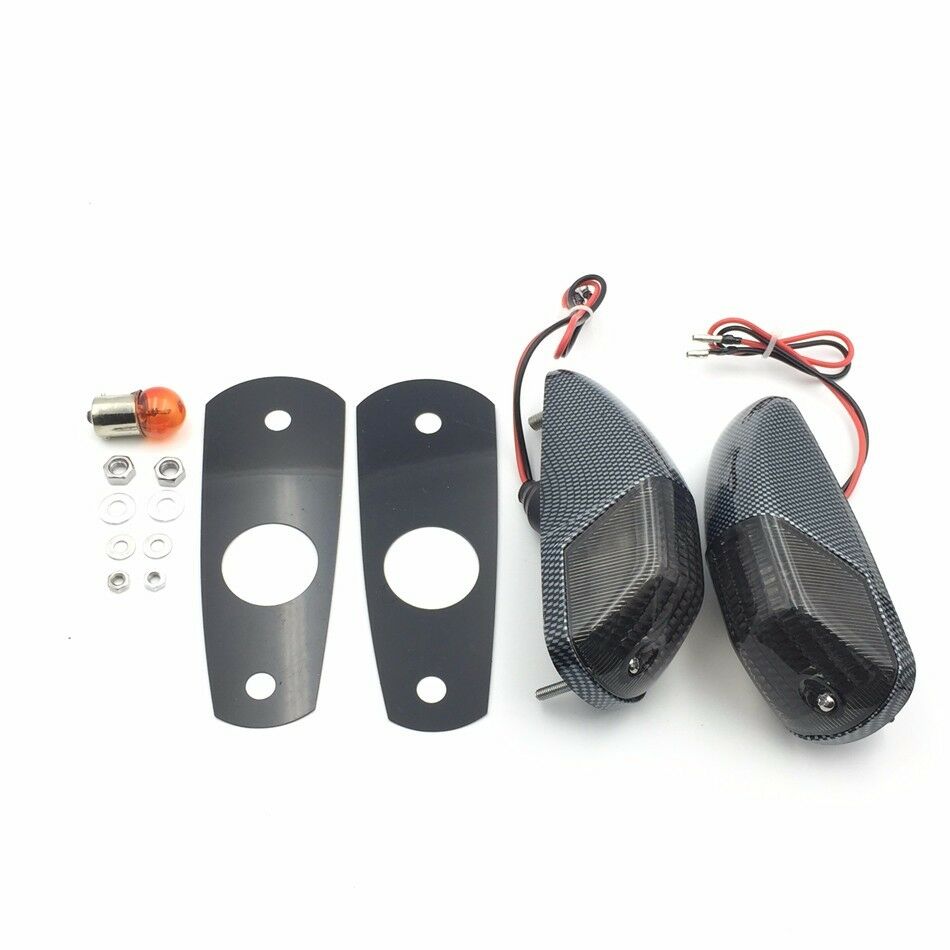 Carbon Smoke Flash Turn Signals For 2006-2009 KawasakiZx Zx14 Zx14R Zzr1400