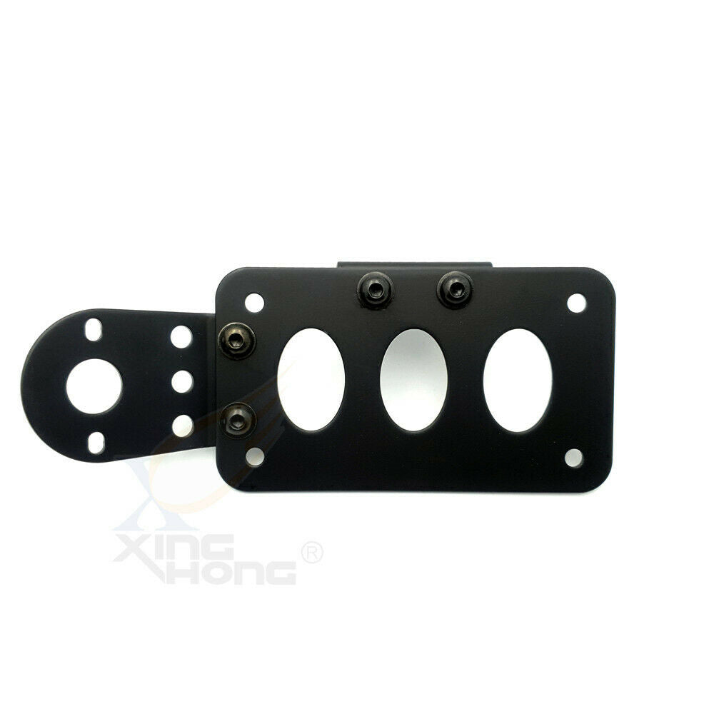 Motorcycle Black Metal License Plate Frame | Adds a Sporty & Stylish Finishing