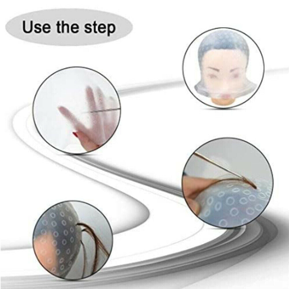 Reusable Highlighting Hair Colouring Dye Cap Color Styling Professional Tools