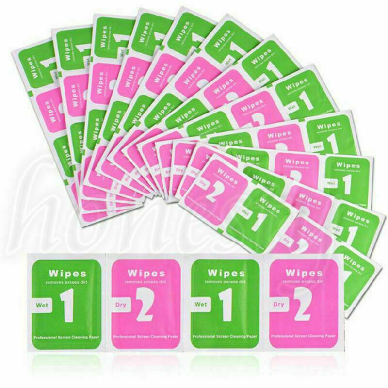 50PCS Camera Lens Cleaning Cloth LCD Screens Dust Removal Wet Dry Wipe Paper