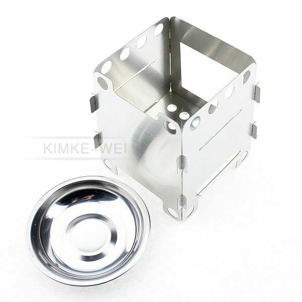 Camping Portable Folding Outdoor Camping Wood Stove Cooking Survival Burning