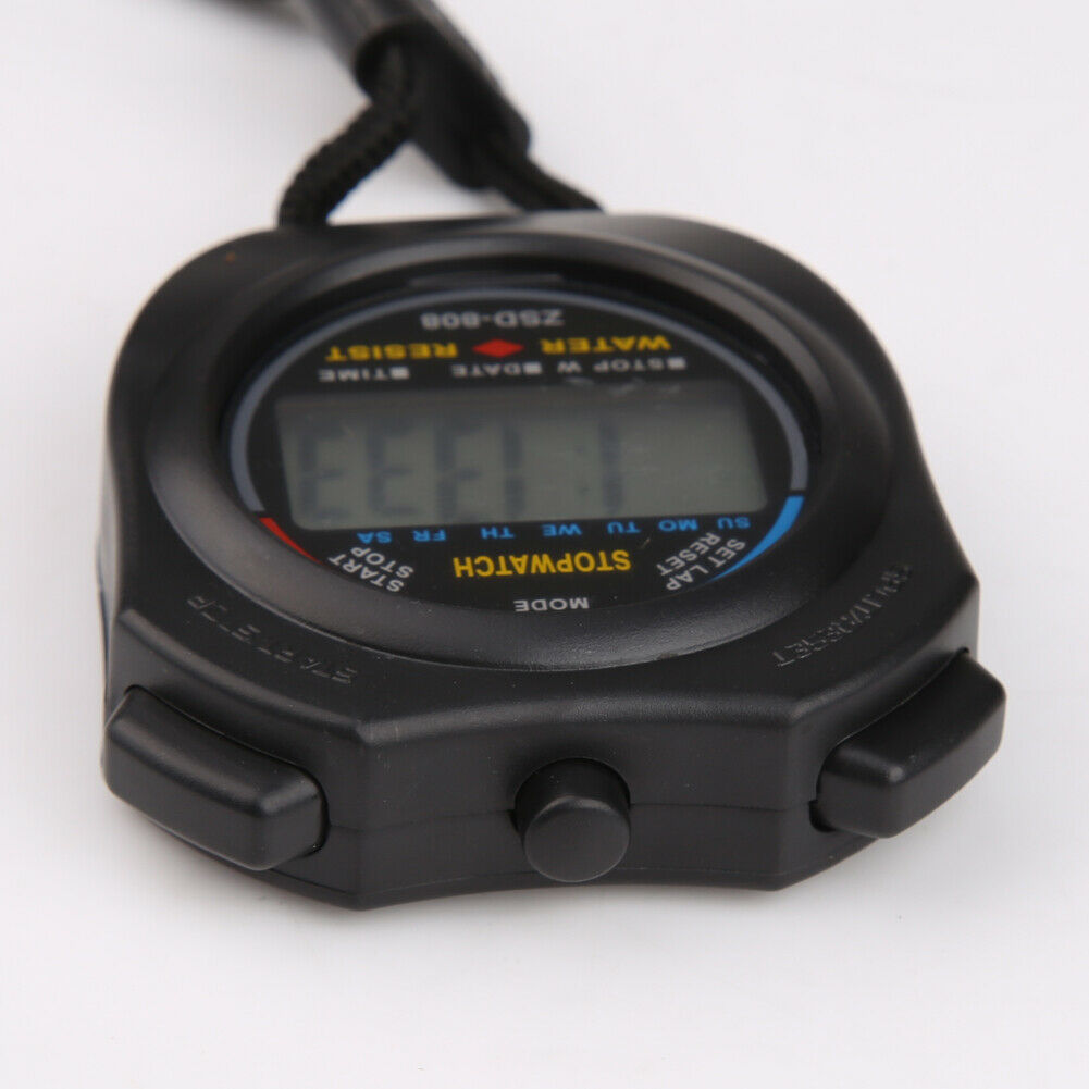 New Digital Running Timer Chronograph Sports Stopwatch Counter with Strap