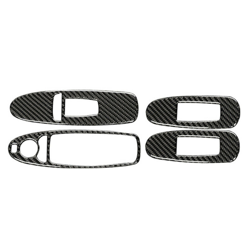 For Infiniti Q50 2014-2019 Interior Window Lift Button Carbon Fiber Cover Trim