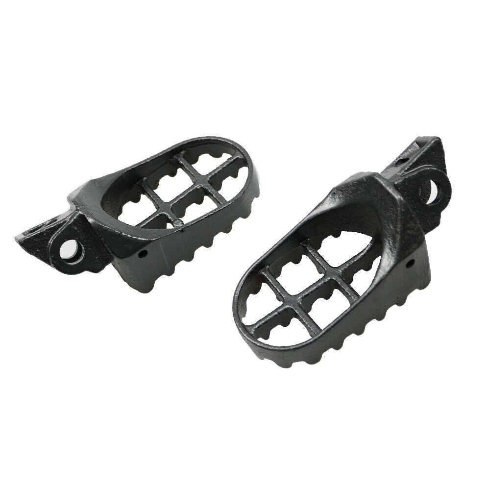 Grey Off-road Dirt Bike Steel Foot Pegs For Kawasaki KX65 80 85 100 1998-2012