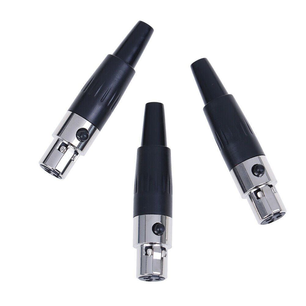 1Pc 3pin female plug mini TA3F XLR audio microphone connector MIC adapter.l8